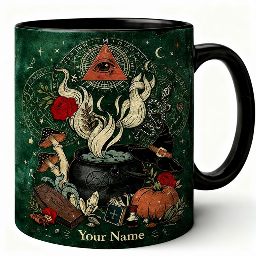 Personalized Witch Tarot Magical Mug Coffee Mug Magic Lover Mug Witchcore Gift Coffee Mug