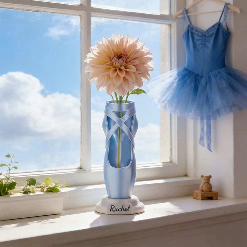 Personalized 3D Printed Ballet Pointe Shoe Recital Gift for Dance Lovers Pen Brush Or Flower Holder Ballet Gift for Her