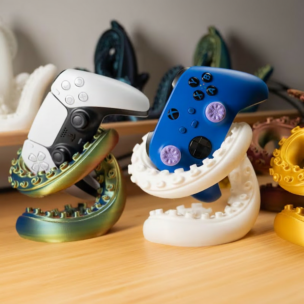 Personalized Tentacle Themed Controller Dock Video Game Controller Holder Gamer Gift 3D Printed Gift for Game Lovers