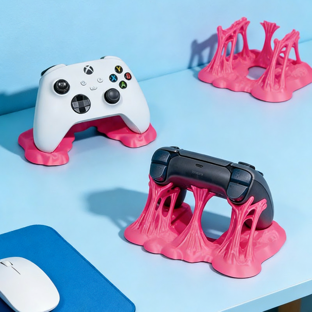 Personalized Spooky Slime Game Console Controller Stand for PS5 And Xbox Series Game Controllers Holder Gamer Gift 3D Printed Gift for Game Lovers