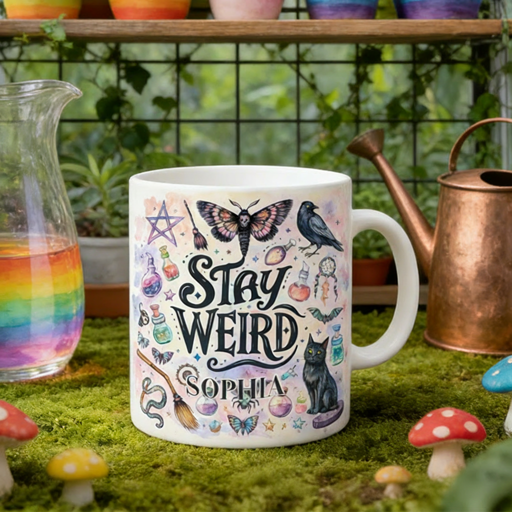 Personalized Stay Weird Magical Mug Coffee Mug Magic Lover Mug Witchcore Gift Coffee Mug
