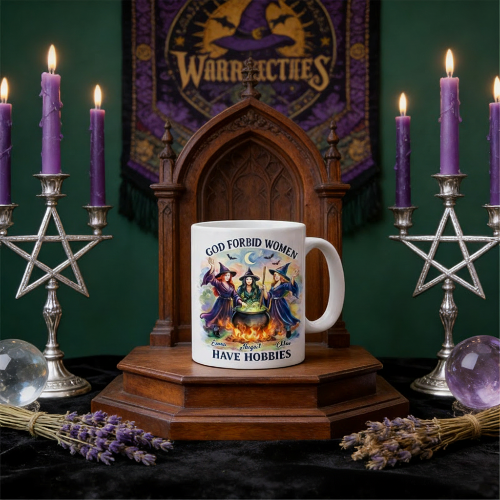 Personalized God Forbid Women Have Hobbies Magical Mug Coffee Mug Magic Lover Mug Witchcore Gift Coffee Mug