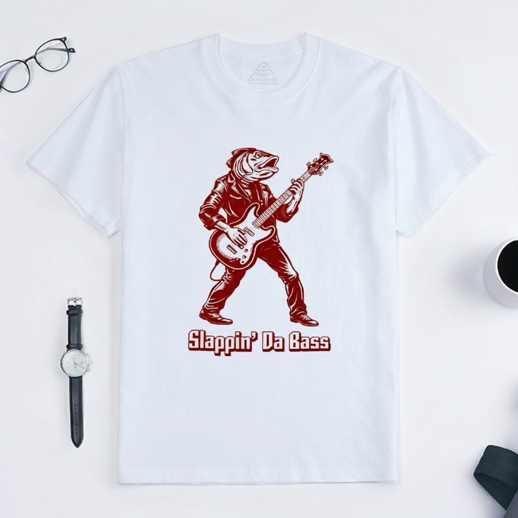 Personalized Classic T-Shirts Slappin' Da Bass T-Shirt Vintage Music Graphic Tee for Music Lovers