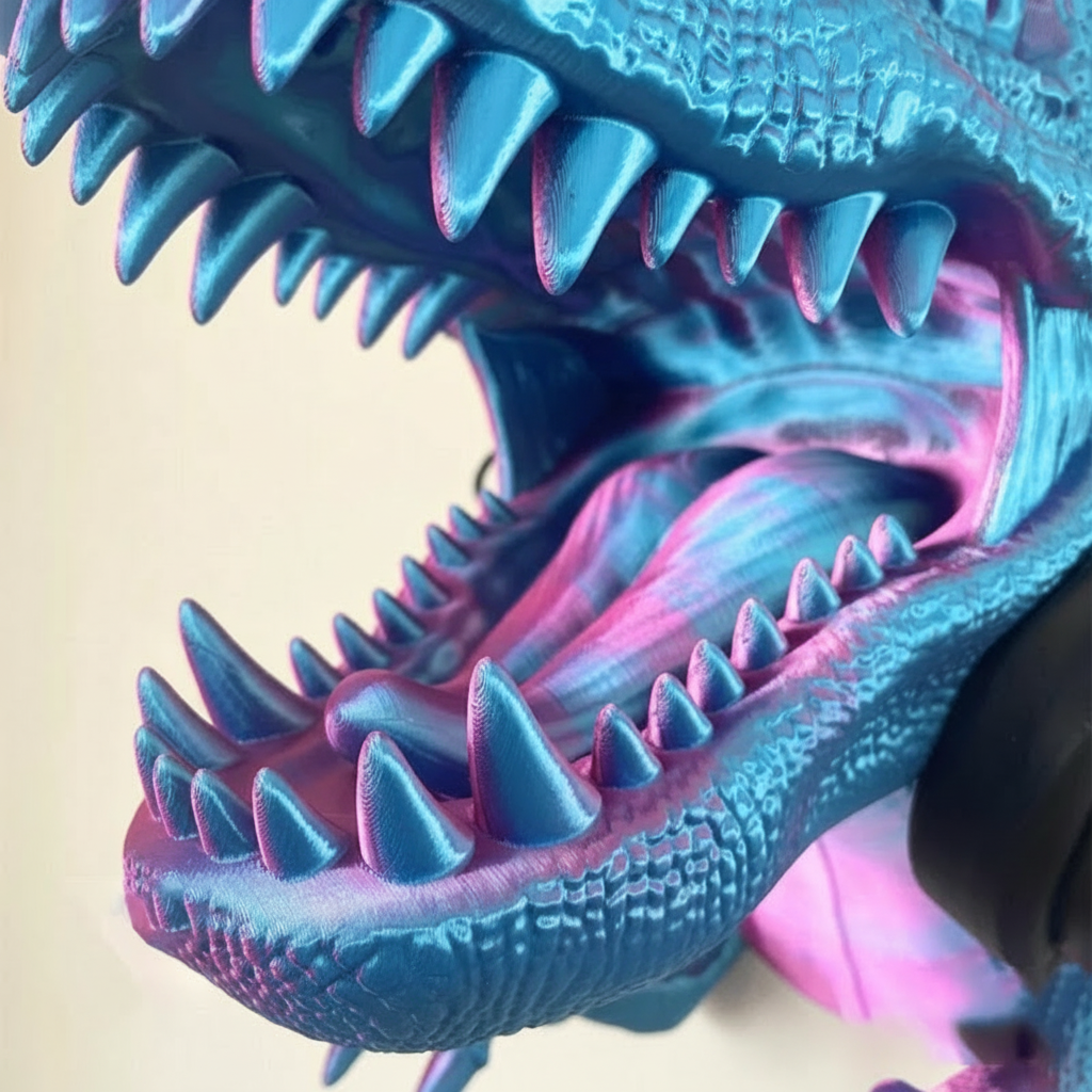 Personalized T-rex Head Game Console Controller And Headphone Stand Universal Controller Stand 3D Printed Gift for Game Lovers
