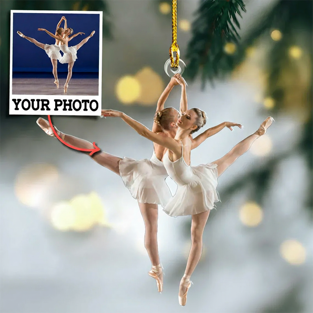 Personalized Photo Gifts For Ballerina Christmas Acrylic Ornament Dance Lovers Christmas Gift Dancer Xmas Gift Christmas Decor