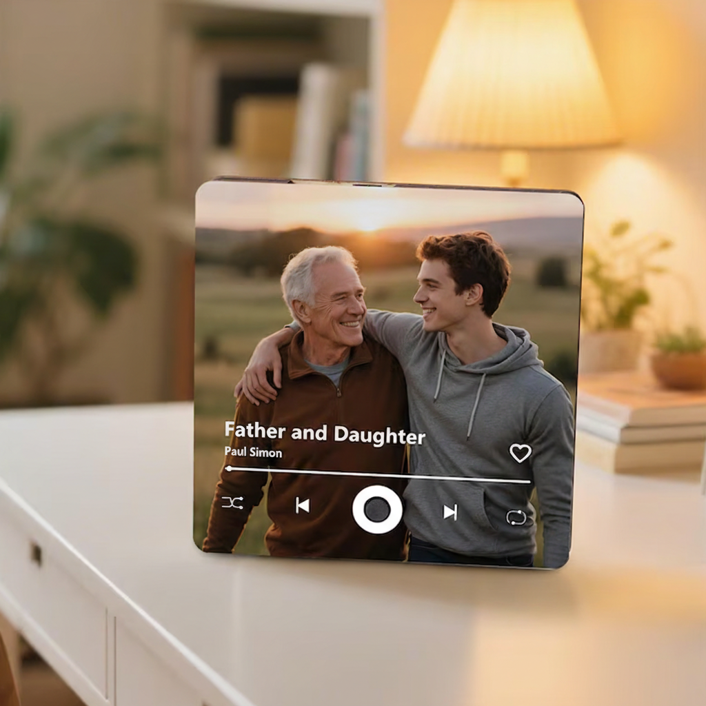 Personalized Music Fridge Magnet and Play Full Song & Recordable Fridge Magnet and Photo Music Fridge Magnet