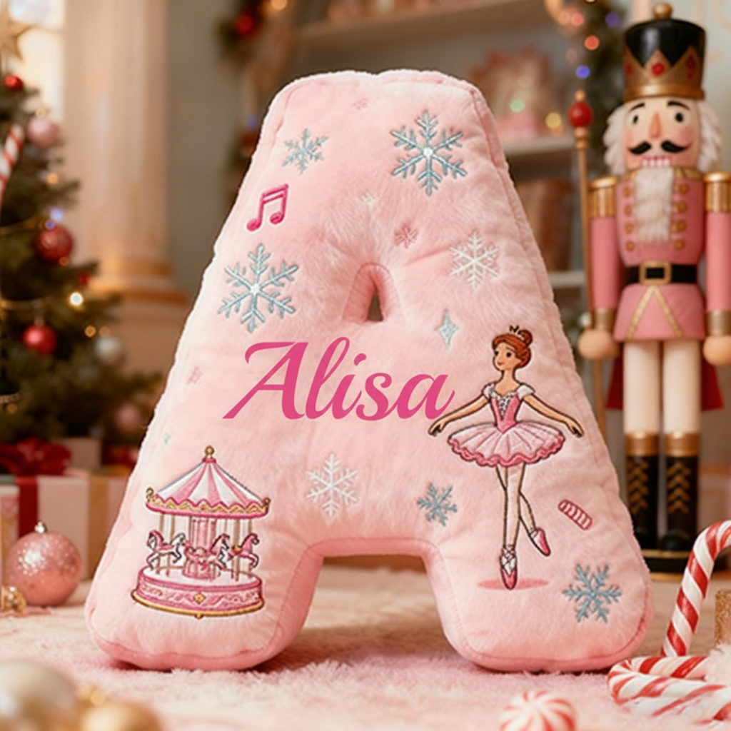 Personalized Colorful 26 Letters Cute Graphic 3D Print Pillow Cute Magic Beautiful Letter Custom Pillow Gift Christmas Gift for Kids