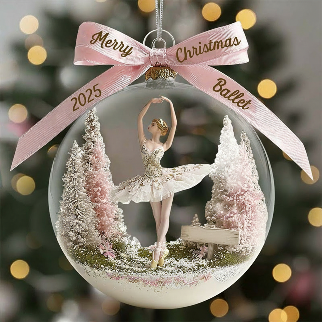 Personalized Awesome Ballet Christmas Acrylic Ornament Dance Lovers Christmas Gift Dancer Xmas Gift Christmas Decor