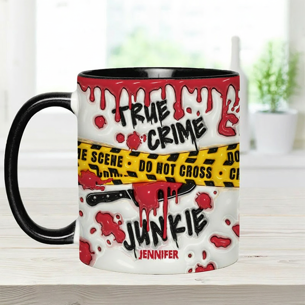 Personalized 3D Effect Do Not Cross Crime Watching Mug TV Show Mug Movie Lover Gift for Friend Birthday Gift