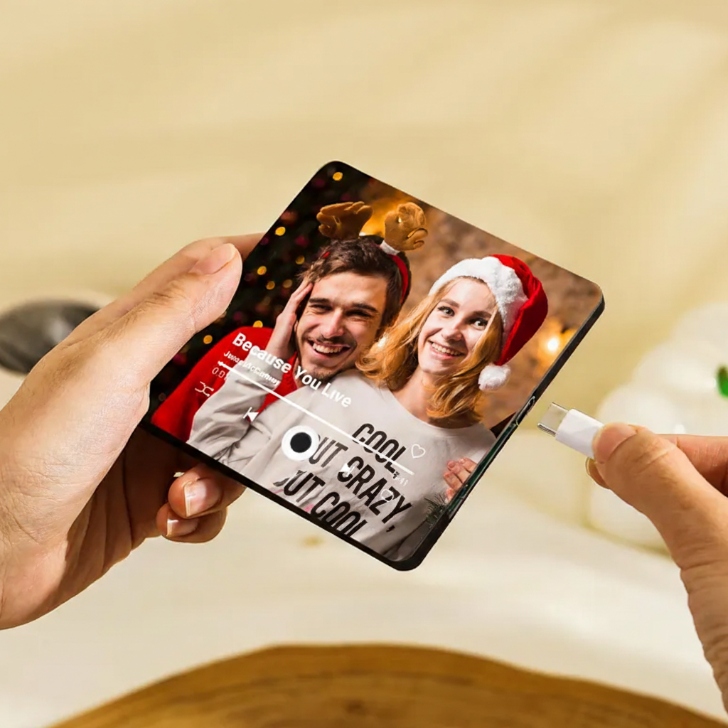 Personalized Song Fridge Magnet and Custom Music Refrigerator Magnets and Photo Fridge Magnet and Anniversary Christmas Gifts for Him