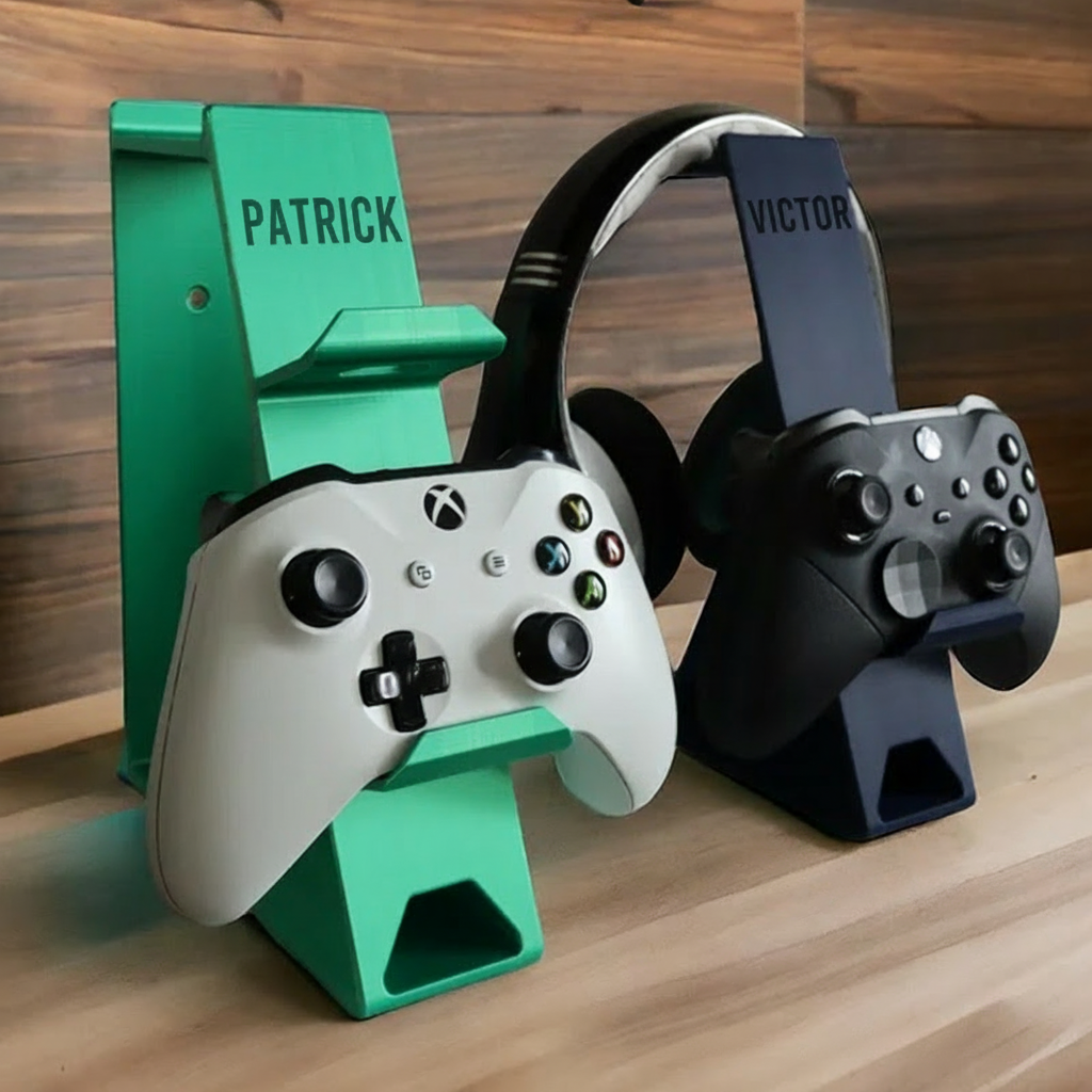 Personalized Game Console Controller And Headphone Stand Universal Controller Stand 3D Printed Gift for Game Lovers