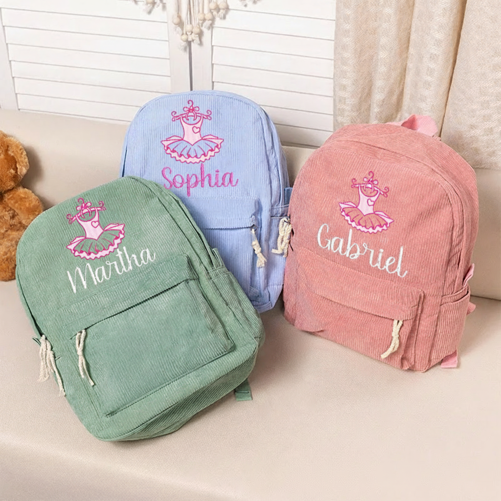 Personalized My Little Skirt Ballerina Backpack Dance Bag Ballet Gifts for Girls Women Dancers