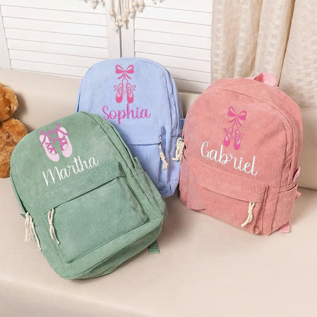 Personalized Pinky Shoes Ballerina Backpack Dance Bag Ballet Gifts for Girls Women Dancers