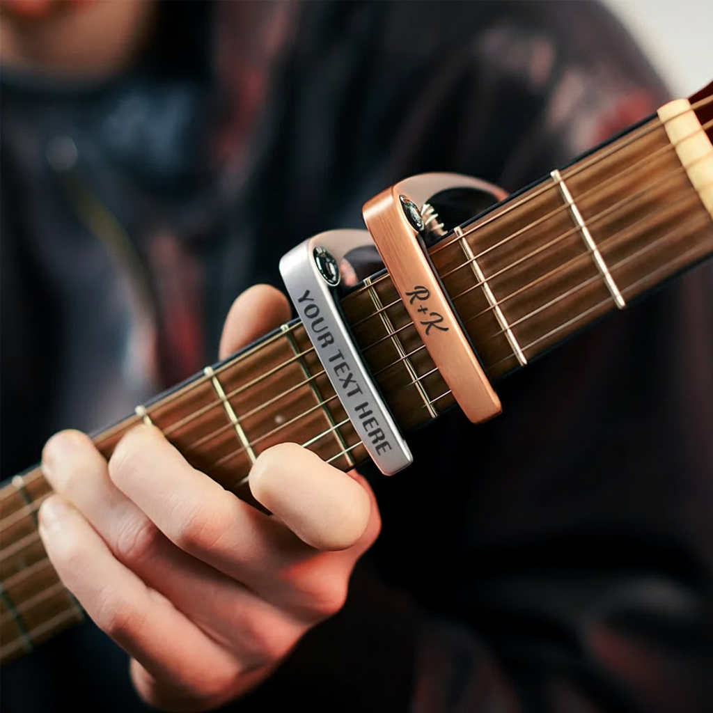Personalized Guitar Capo, Custom Capo Effect a Unique Gift for the Guitar Player