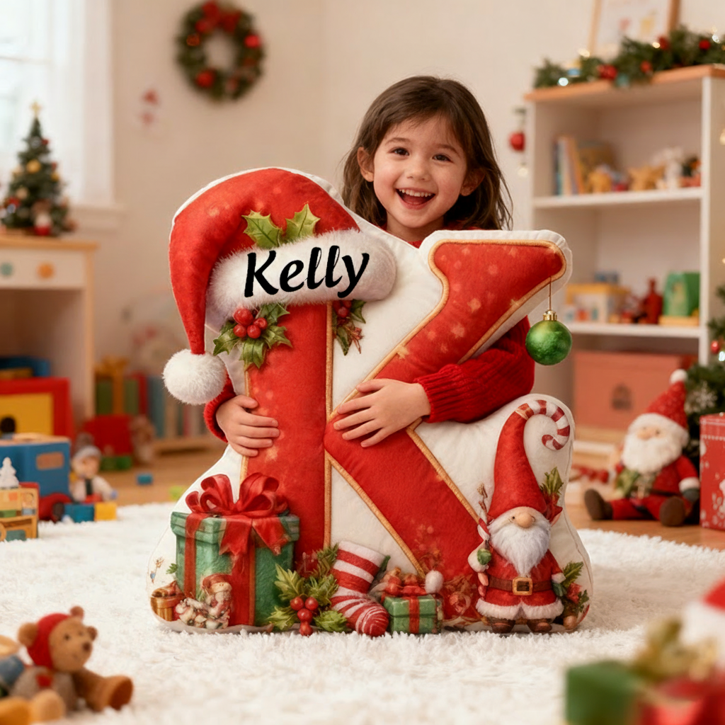 Personalized Colorful 26 Letters Pillow Personalized Alphabet Decor for Tree and Home