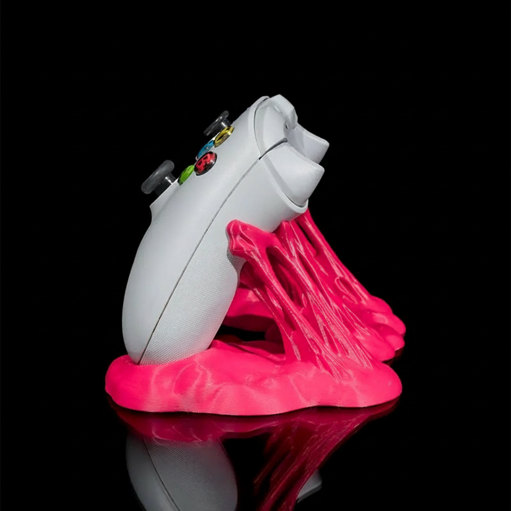Personalized Spooky Slime Game Console Controller Stand for PS5 And Xbox Series Game Controllers Holder Gamer Gift 3D Printed Gift for Game Lovers