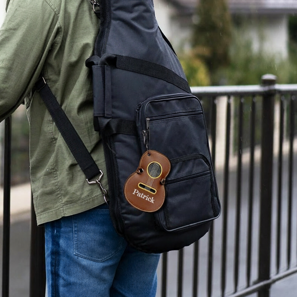 Personalized Guitar Pick Bag Perfect Gift for Guitar Player Custom PU Leather Guitar Bag Music Lover Gift Guitar Picks Holder