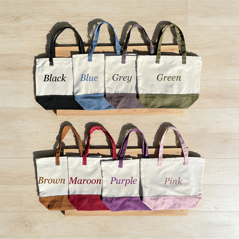 Personalized Roller Skate Canvas Tote Bag for Kids Custom Name Colorful and Fun Gift