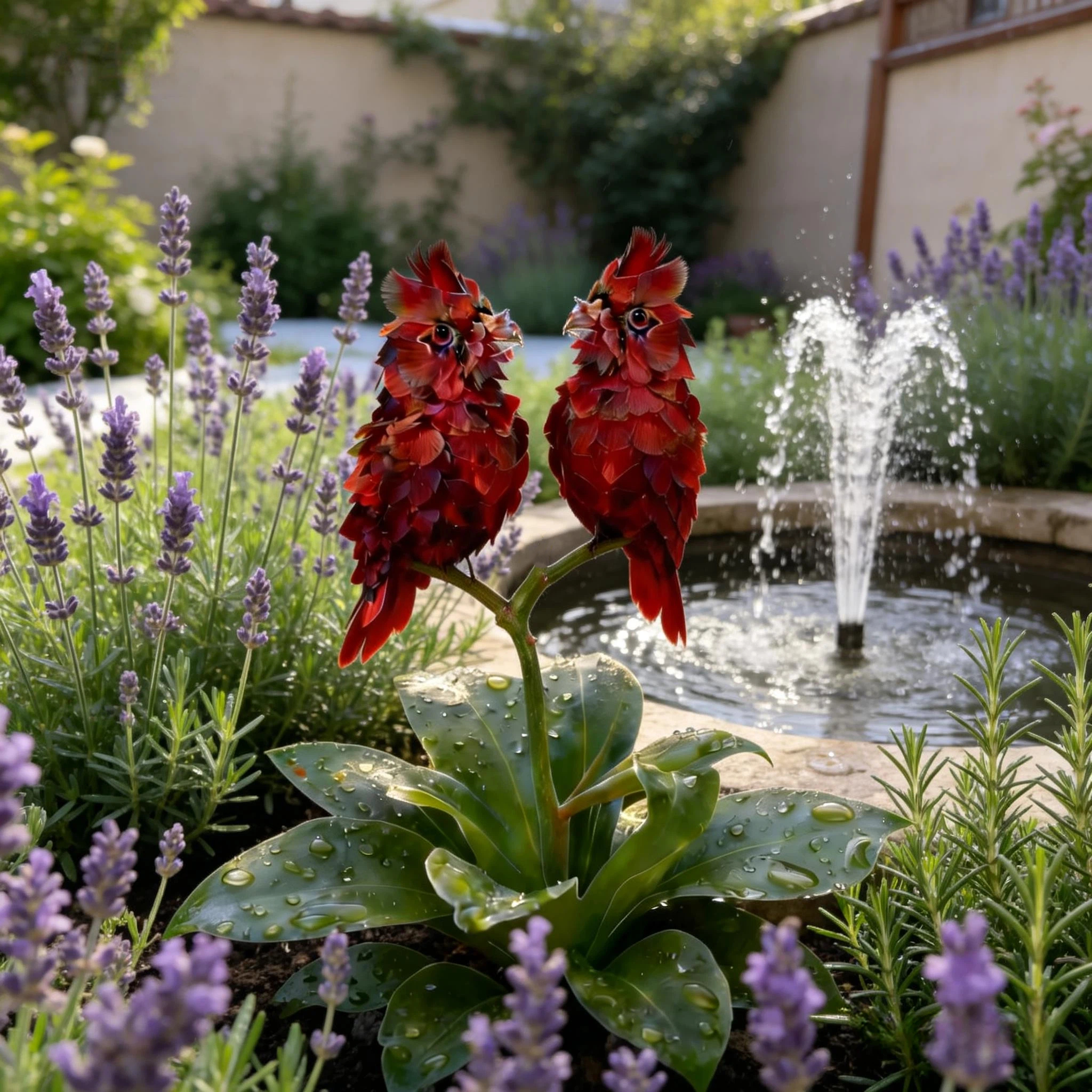 🐦  Crimson Firebird Flower Seeds | Rare & Enchanting 🌺