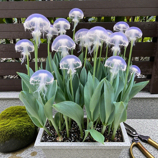 Rare Medusa Orchid – Fragrant Bulbophyllum Medusae with Flowing Tendrils – Easy Exotic Houseplant