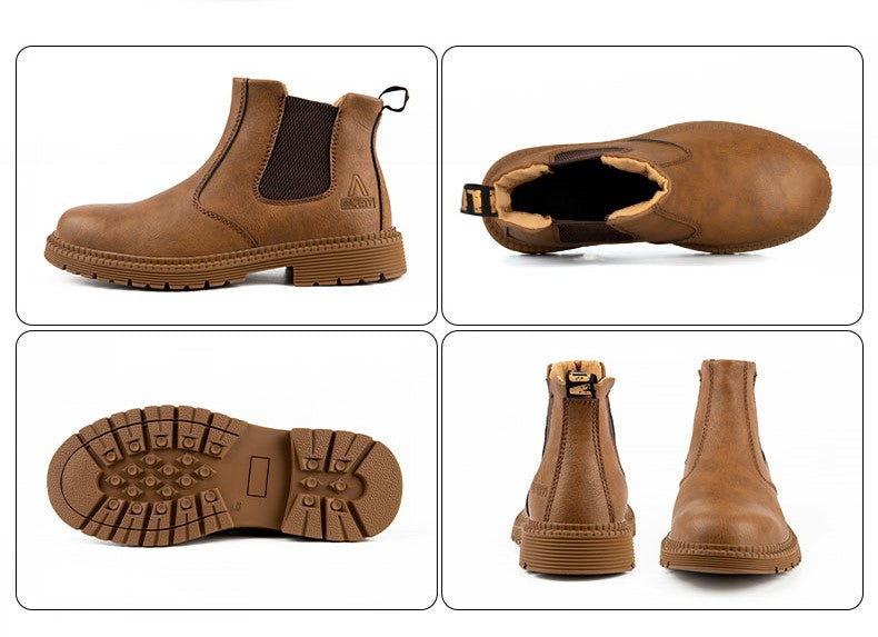 👢 Челси боти със стоманено бомбе 🛡️✨