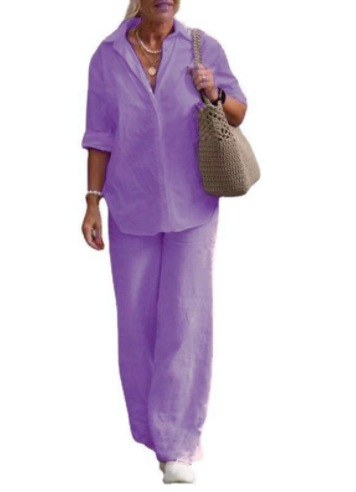 🔥【S–5XL】 Дамски ежедневен комплект 2026 – oversized блуза и широки панталони