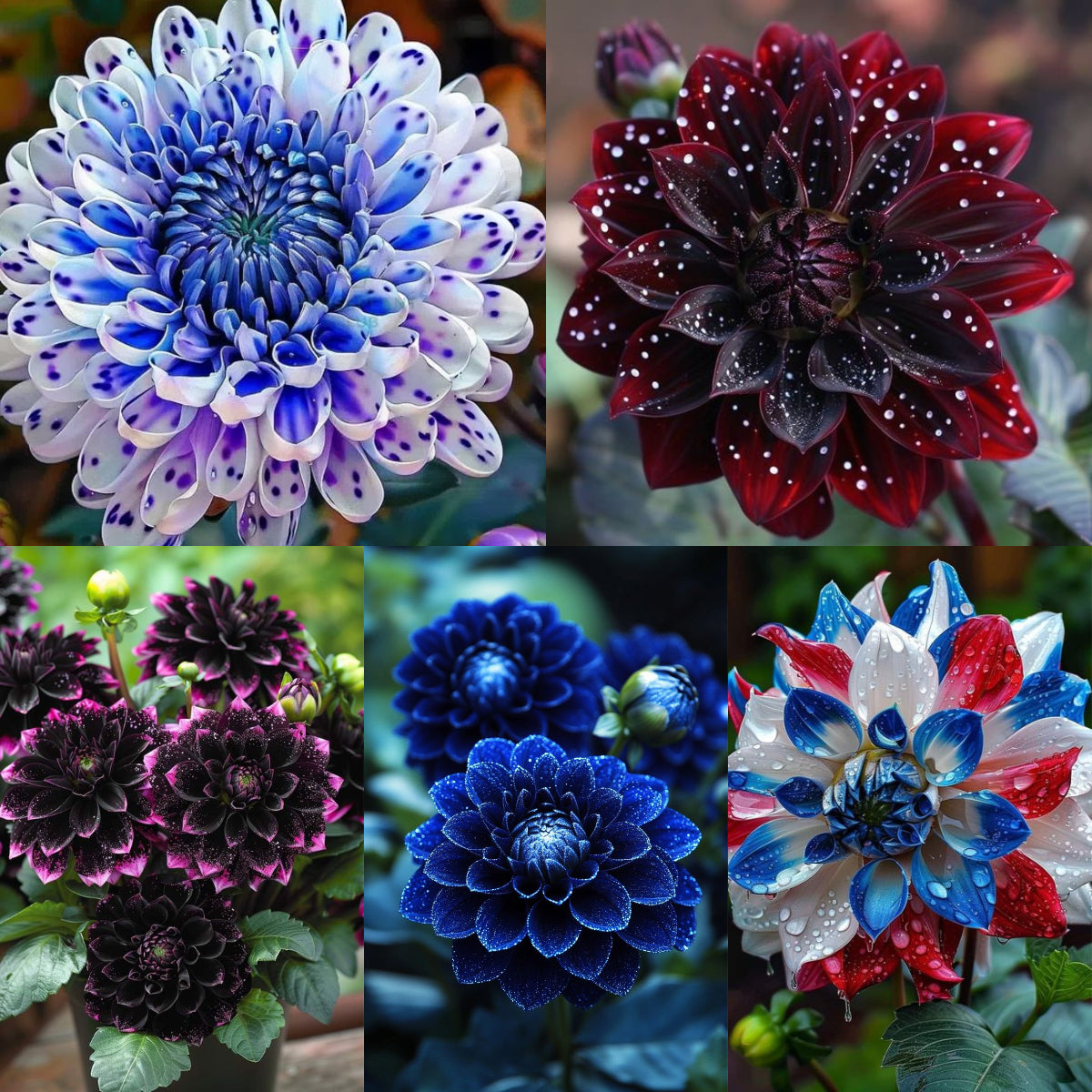 🌸Зашеметяваща далия „Звездна нощ“🌸