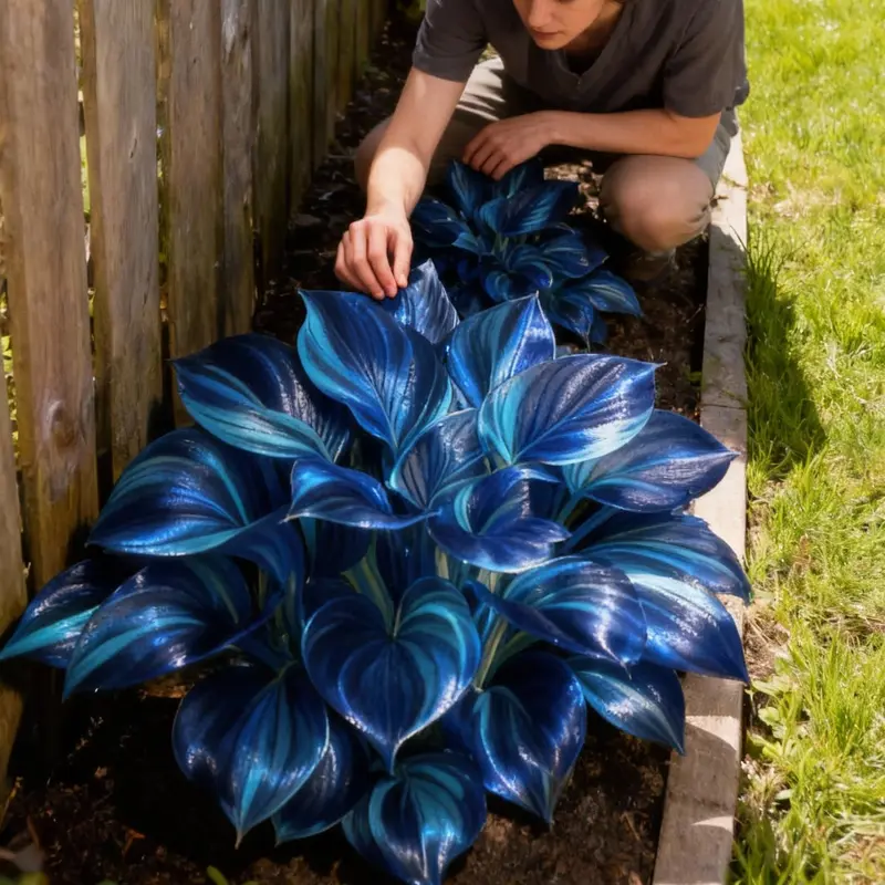 ⭐ Семена Sapphire Hosta – Редки сини листа за впечатляващи сенчести градини