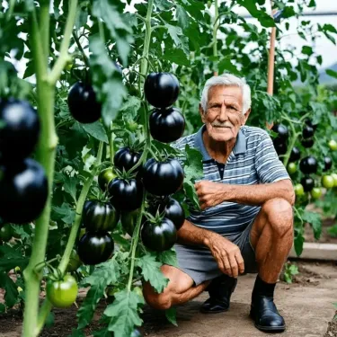 🍅 „Fekete gyémánt” paradicsom – Kiemelkedő sötét fajta, finoman édes ízű és magas antioxidáns-tartalmú! 🌱