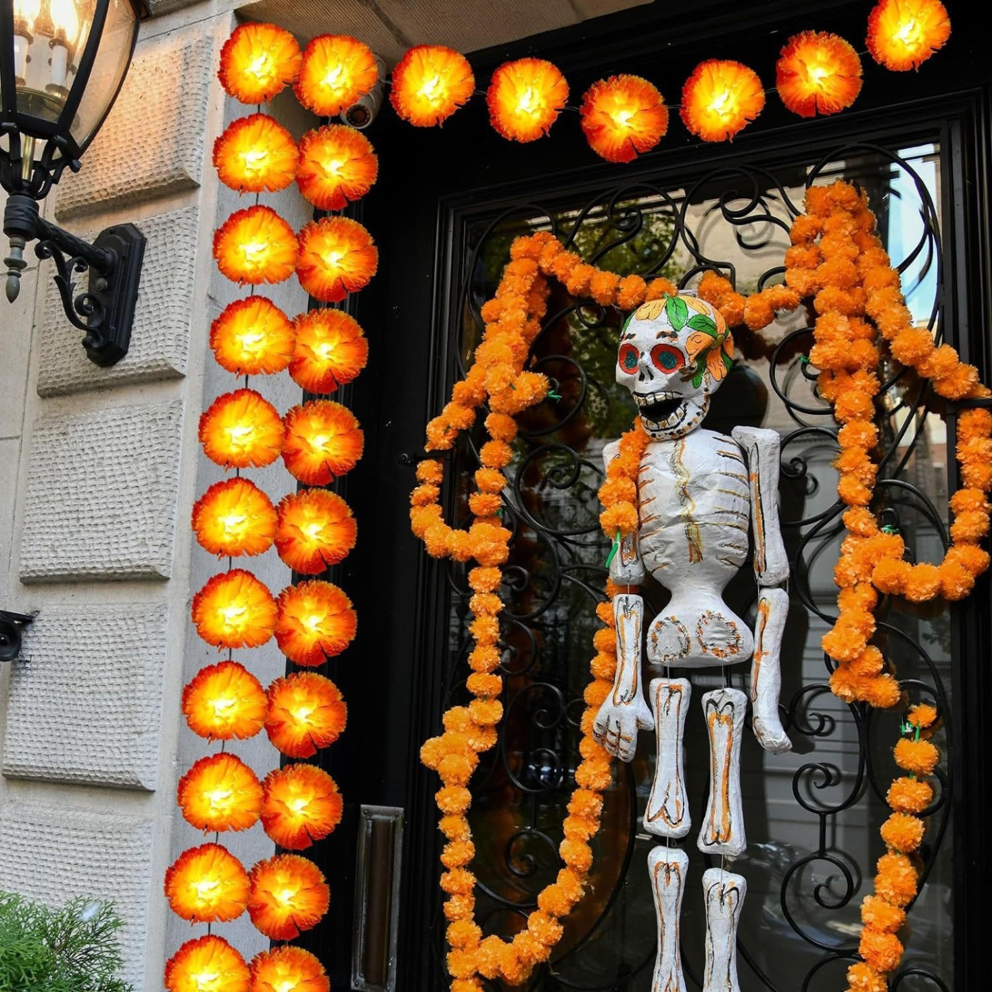 Mexican Marigold Flower String Lights
