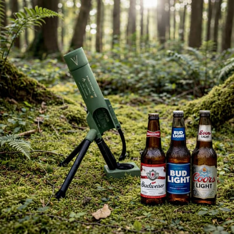 51mm Beer Bottle Mortar Bottle Opener – Novelty Cap-Launching Desk & Bar Accessory