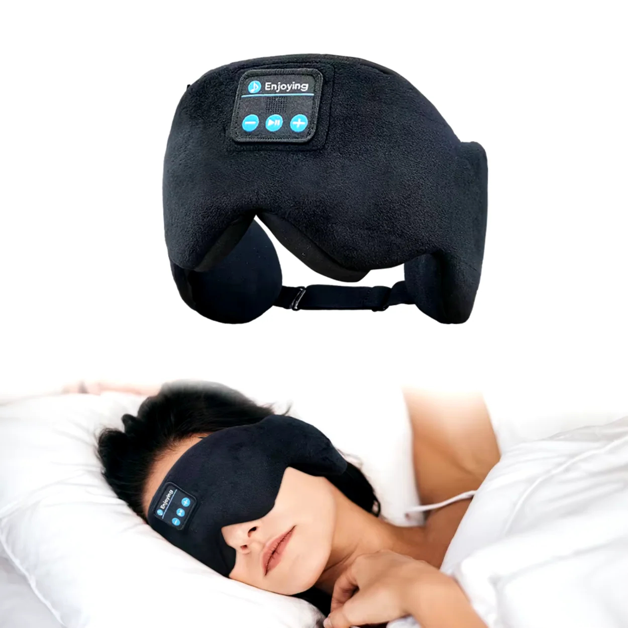 Noise-Cancelling Sleep Mask with Bluetooth