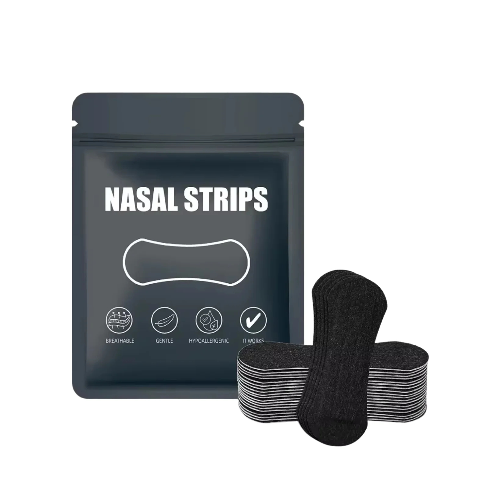Nasal Dilator Strips - Breathable, Latex-Free & Skin-Friendly Adhesive
