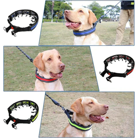 Dog Training Collar No-Pull Adjustable Stainless Steel Chain