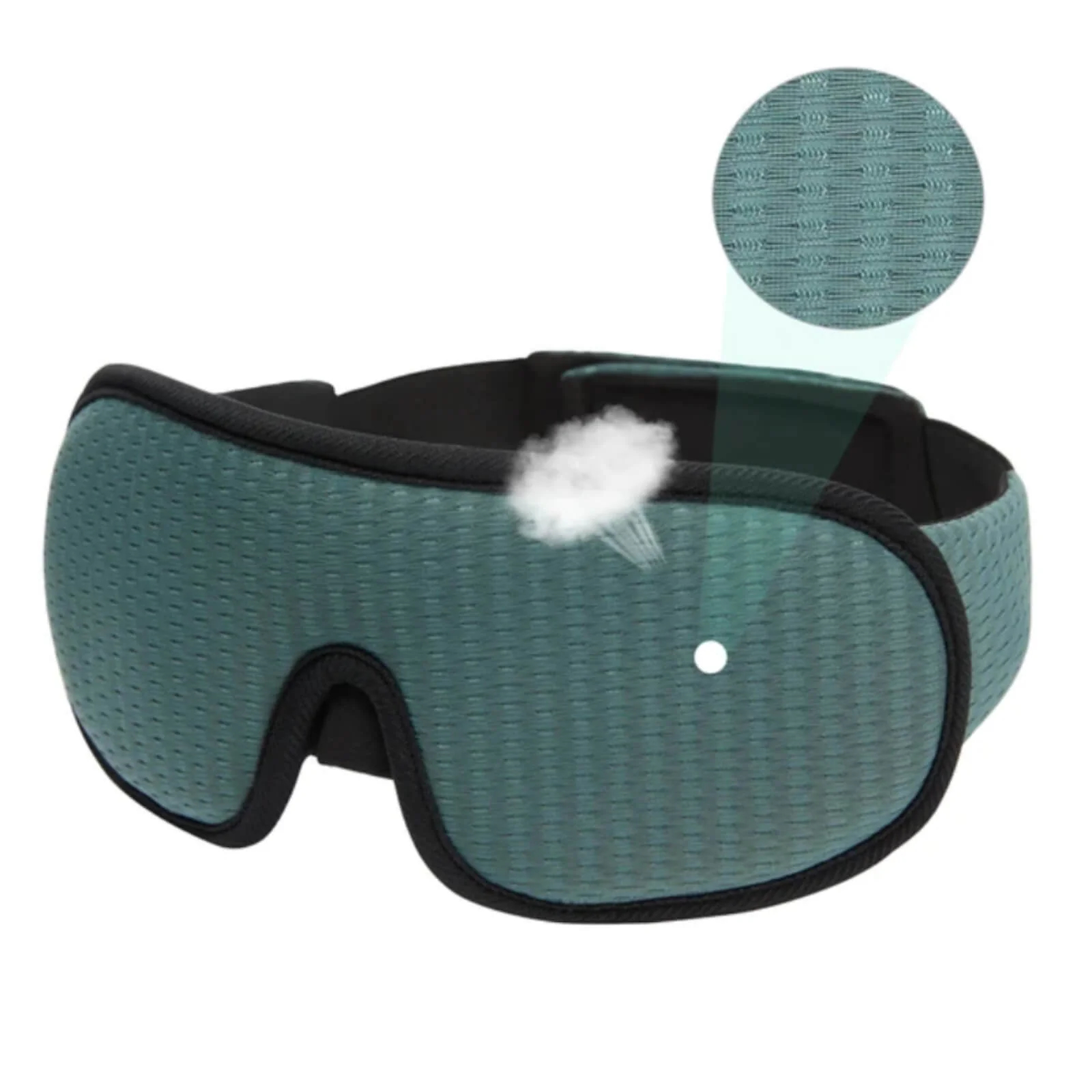 3D Contoured Sleep Mask – Blackout, Zero-Pressure, Adjustable for Side Sleepers & Travel