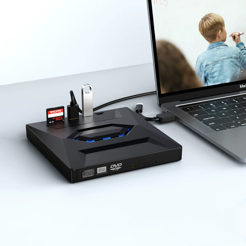 7-in-1 External DVD Player & CD/DVD RW Writer