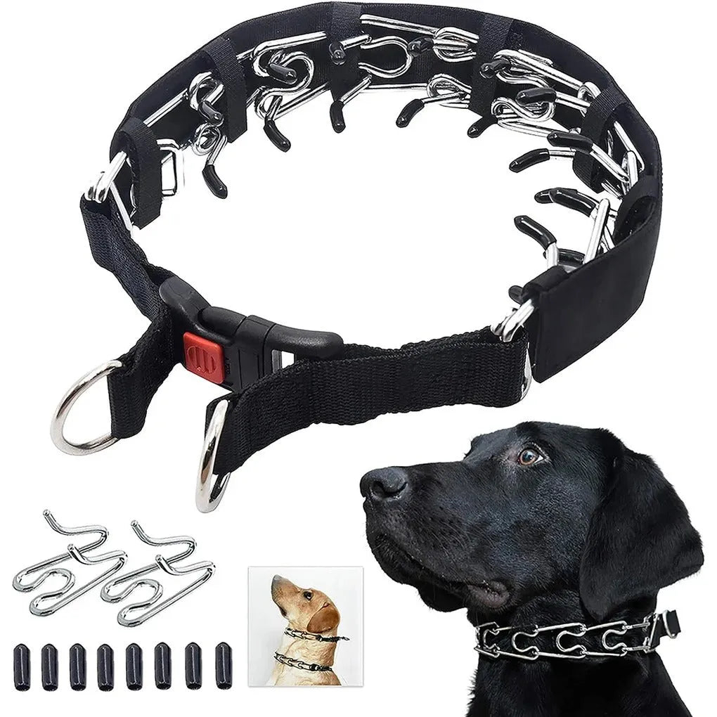 Dog Training Collar No-Pull Adjustable Stainless Steel Chain