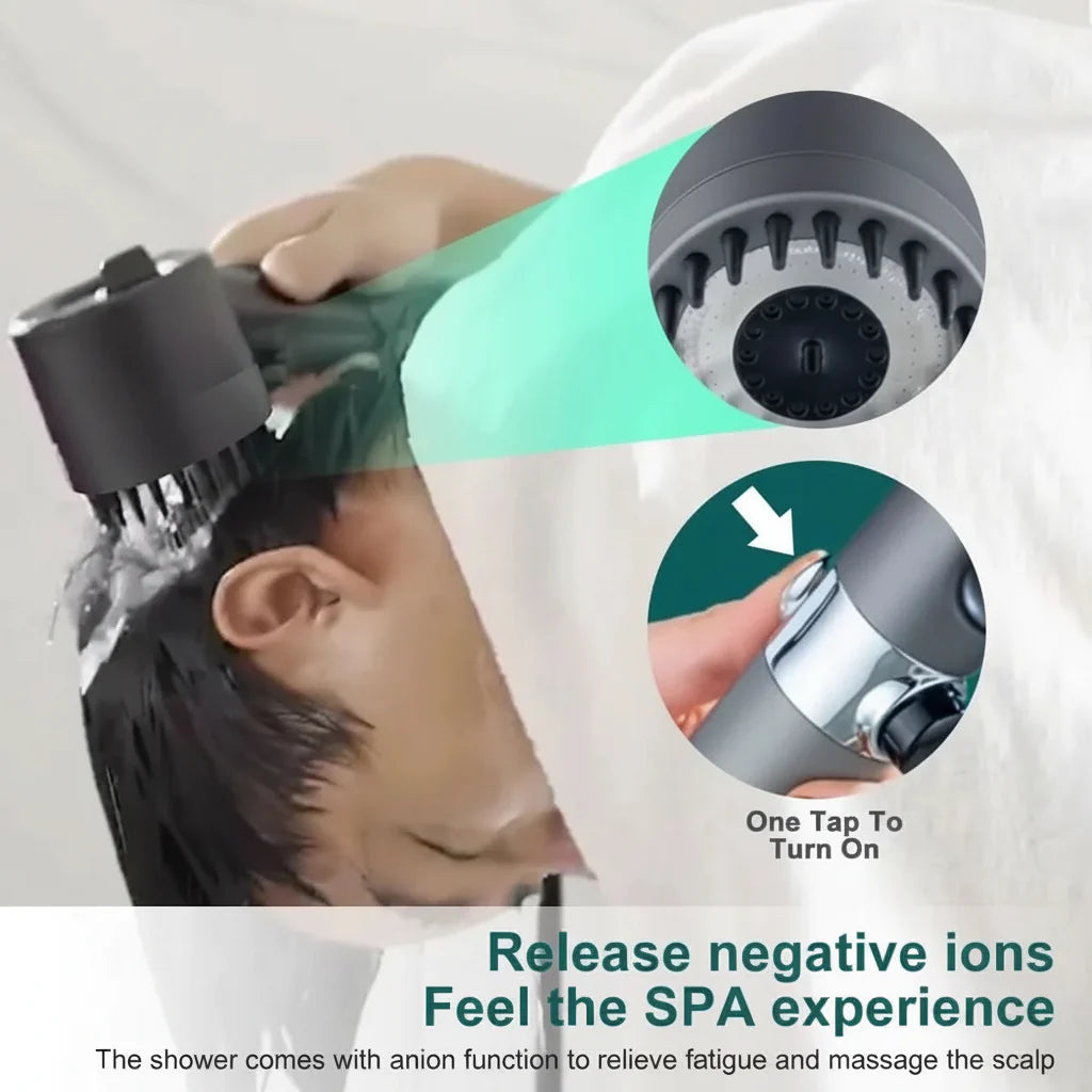 High-Pressure Shower Head with 9-Layer Filtration