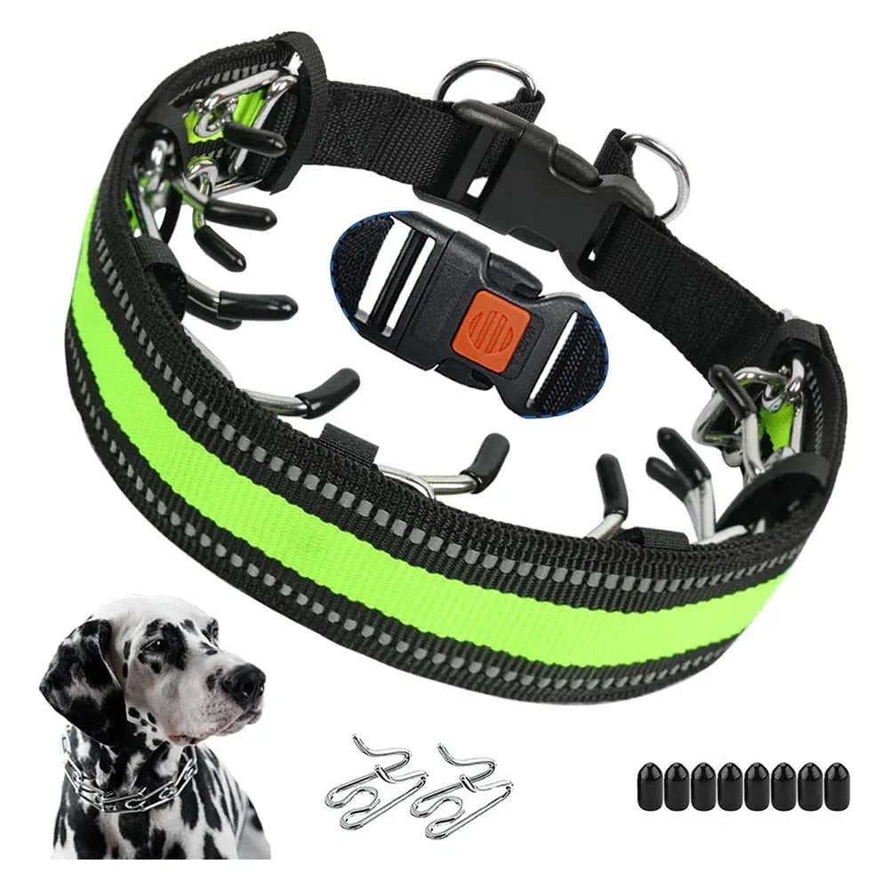 Dog Training Collar No-Pull Adjustable Stainless Steel Chain
