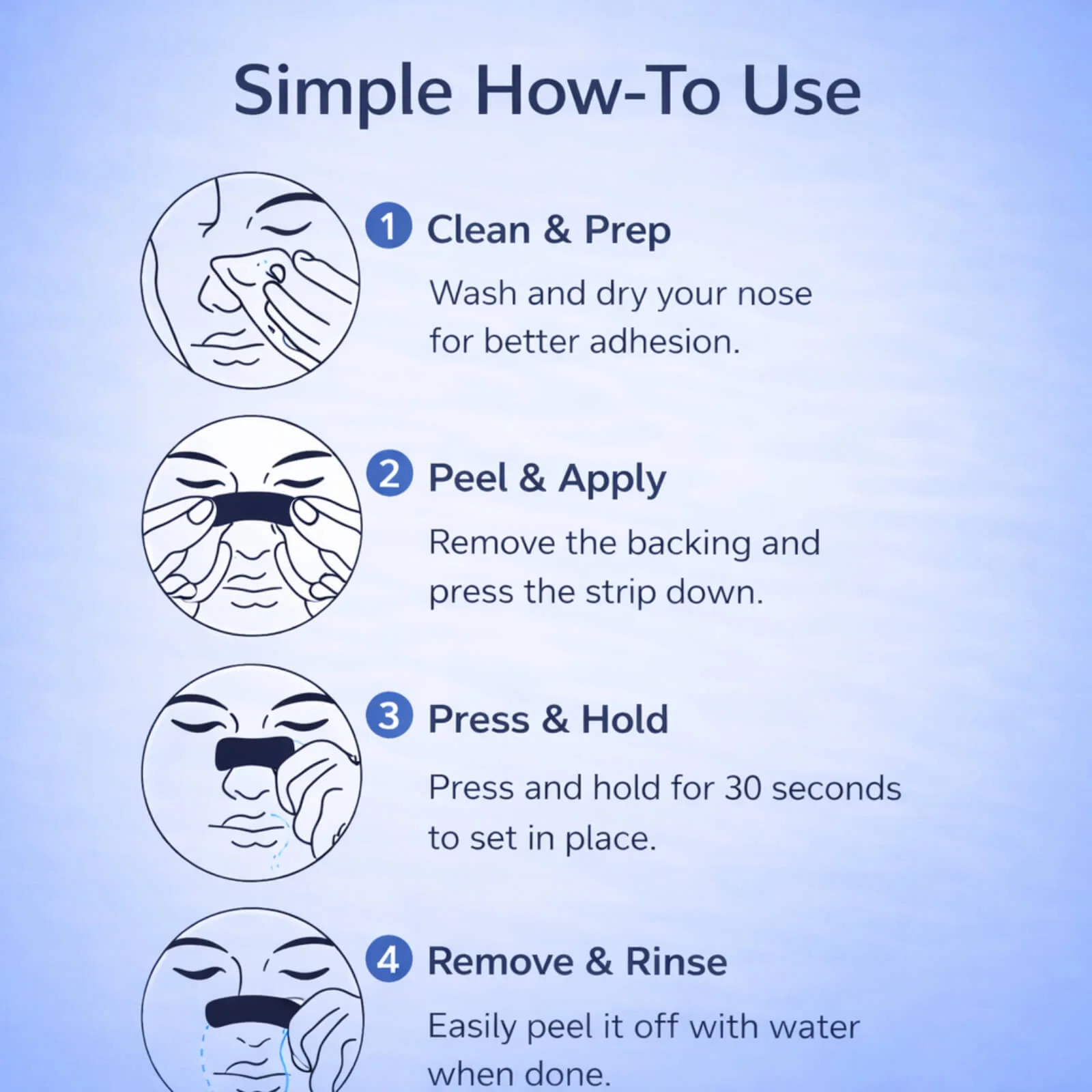 Nasal Dilator Strips - Breathable, Latex-Free & Skin-Friendly Adhesive