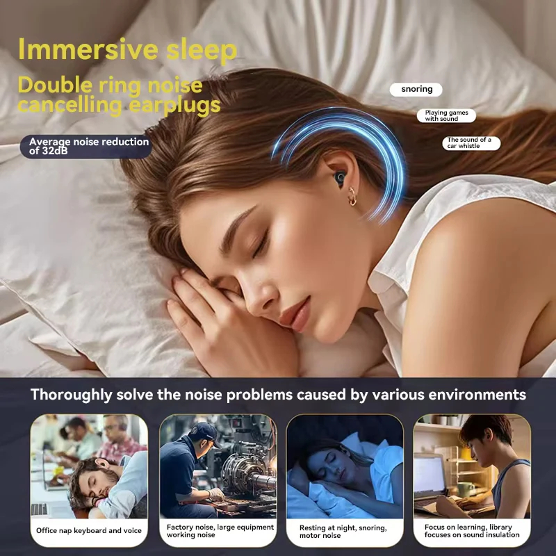 Peaceful Sleep with Nicevt Snoring Earplugs