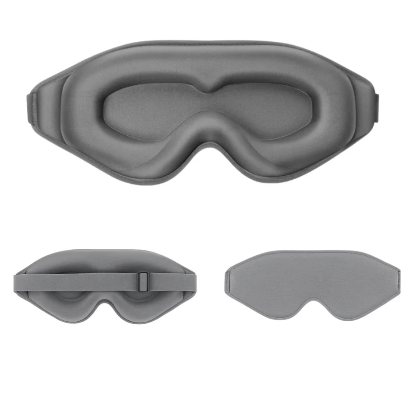 3D Memory Foam Sleep Mask – Blackout Padded Eye Mask for Deep Sleep
