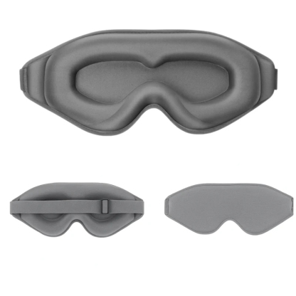 3D Memory Foam Sleep Mask – Blackout Padded Eye Mask for Deep Sleep