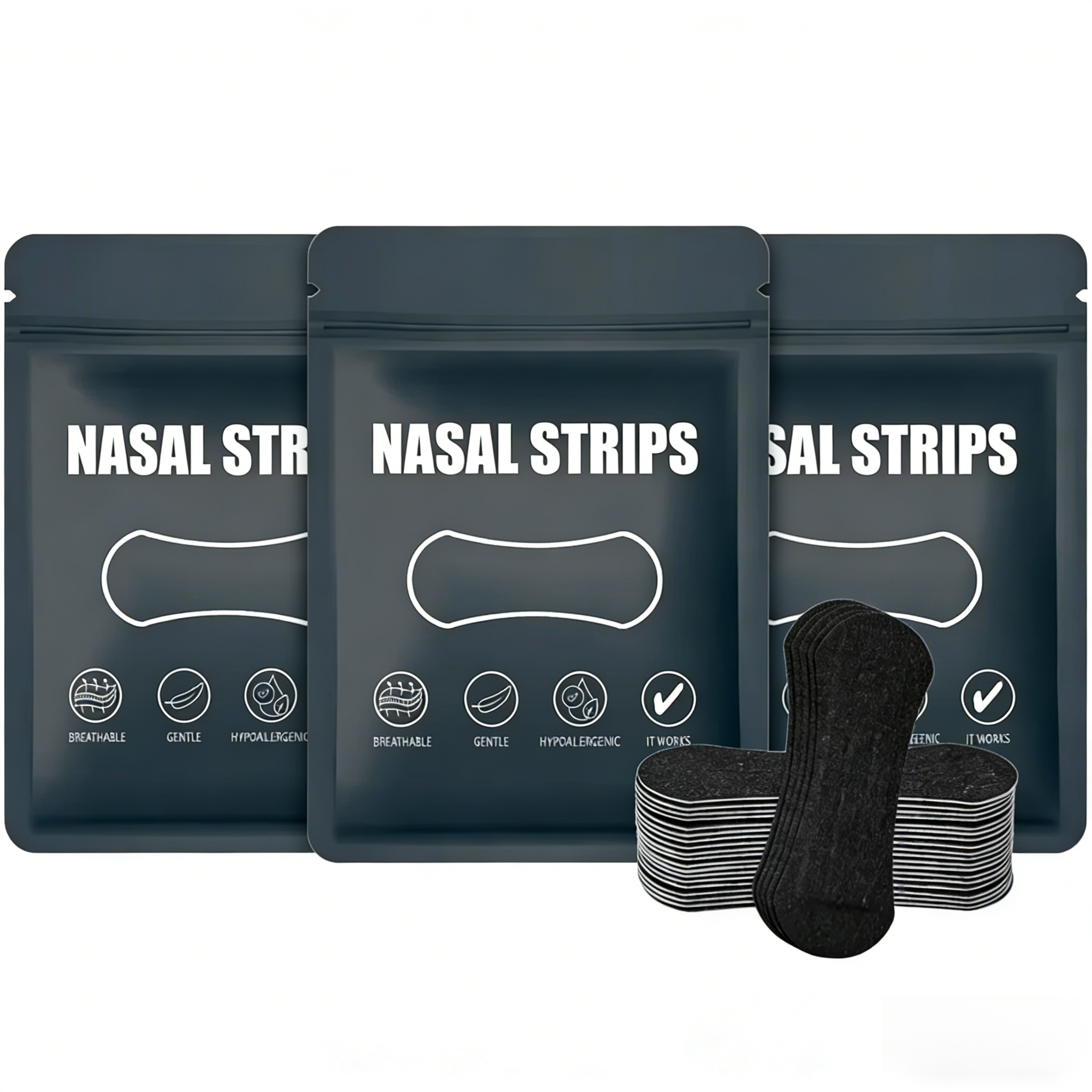 Nasal Dilator Strips - Breathable, Latex-Free & Skin-Friendly Adhesive