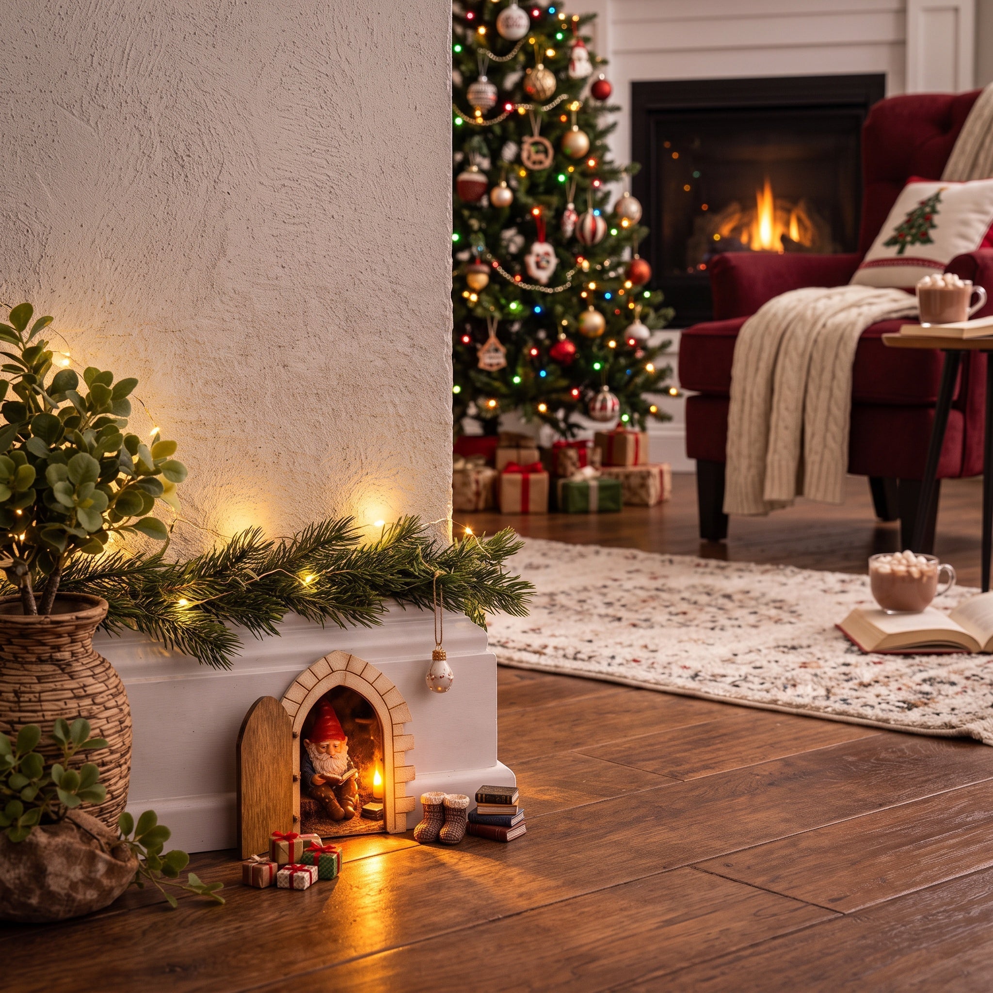 The little elf door that can be opened – a hidden little world