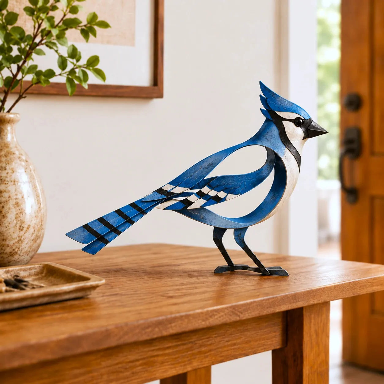 Sculptural Metal Bird