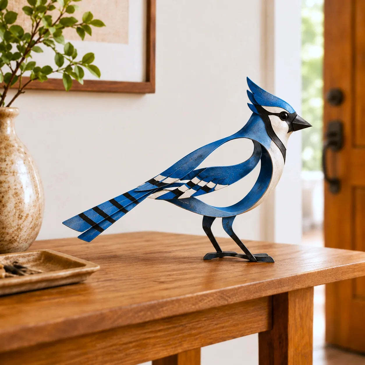 Sculptural Metal Bird