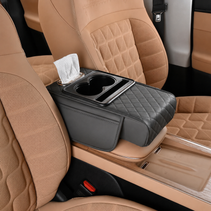 Multifunctional PU Leather Car Armrest Pad