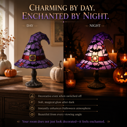 The Witch’s Hat Halloween Lamp – Light Up Your Haunted Home