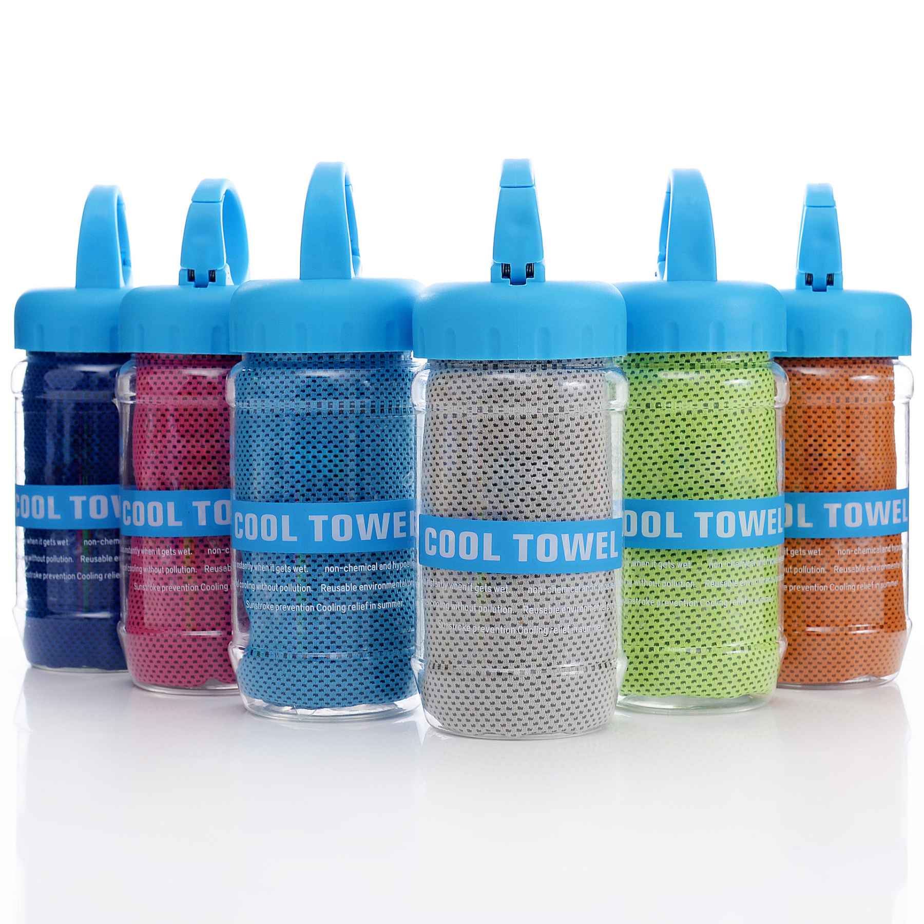 Summer Instant Chill Cooling Towel | Portable Bottle Pack Heat Relief Towel For Gym, Hiking & Outdoor